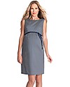 Seraphine Martina, Stretch Sateen Maternity Cocktail Dress - Navy Tile Dresses_