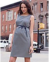 Seraphine Martina, Stretch Sateen Maternity Cocktail Dress - Navy Tile Dresses_