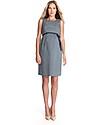 Seraphine Martina, Stretch Sateen Maternity Cocktail Dress - Navy Tile Dresses_