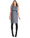 Seraphine Martina, Stretch Sateen Maternity Cocktail Dress - Navy Tile Dresses_