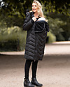 Seraphine Maternity and Baby Carrying Long Eco Down Coat 3 in 1 Rocky - Black Down Jacket