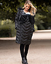 Seraphine Maternity and Baby Carrying Long Eco Down Coat 3 in 1 Rocky - Black Down Jacket