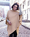 Seraphine Maternity and Nursing Caleb Cable Knit Shawl - Camel Scarves
