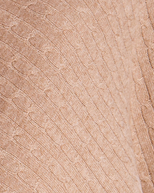 Seraphine Maternity and Nursing Caleb Cable Knit Shawl - Camel Scarves