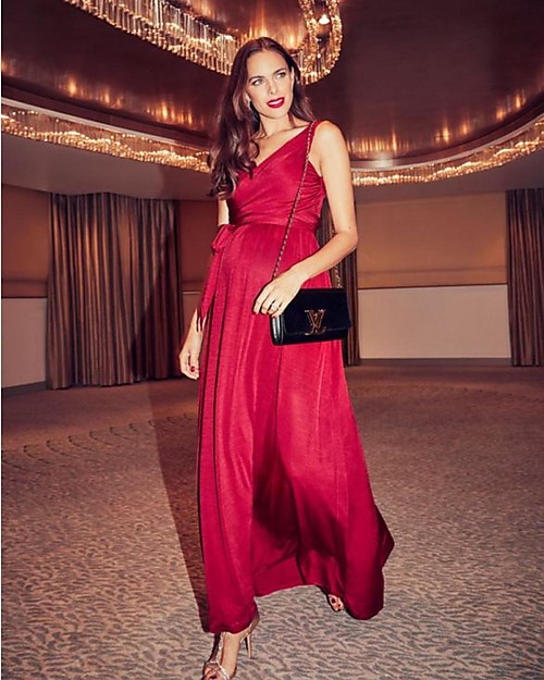 Seraphine Maternity and Nursing Evening Dress - Malia - Red Dresses_