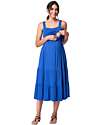 Seraphine Maternity and Nursing Strappy Lift Up Midi Dress - Lotte - Cobalt - Viscose Dresses_