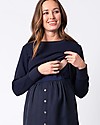 Seraphine Maternity and Nursing Tulia Dress - Navy - Textured Jersey Combo Dresses_