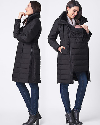 Seraphine Maternity + Baby Carrying Down Coat 3 in 1 Anna, Black Coats