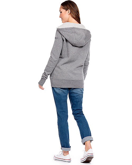 Seraphine Maternity + Baby carrying Jumper 3-In-1 Connor with Active Hoodie, Charcoal Sweatshirts
