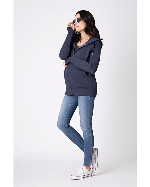 Seraphine Maternity + Baby carrying Jumper 3-In-1 Connor with Active Hoodie - Navy Sweatshirts