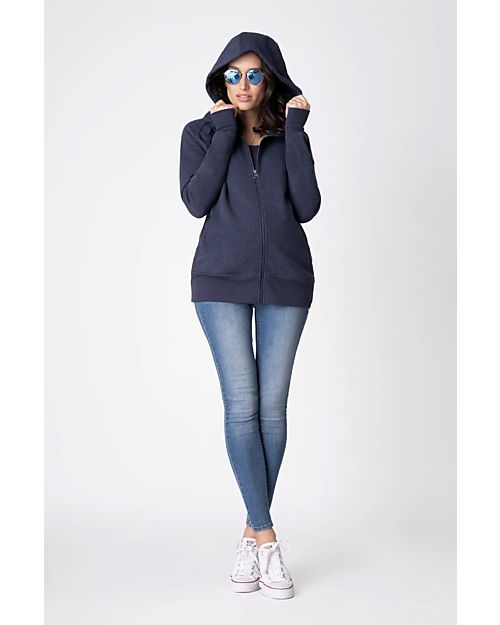 Seraphine Maternity + Baby carrying Jumper 3-In-1 Connor with Active Hoodie - Navy Sweatshirts