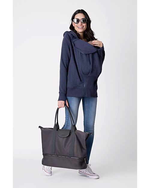 Seraphine Maternity + Baby carrying Jumper 3-In-1 Connor with Active Hoodie - Navy Sweatshirts