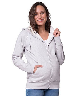 Seraphine Maternity + Baby carrying Jumper 3-In-1 Sutton with Hoodie - Sherpa-Lined Sweatshirts
