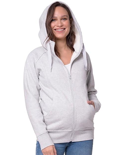 Seraphine Maternity + Baby carrying Jumper 3-In-1 Sutton with Hoodie - Sherpa-Lined Sweatshirts