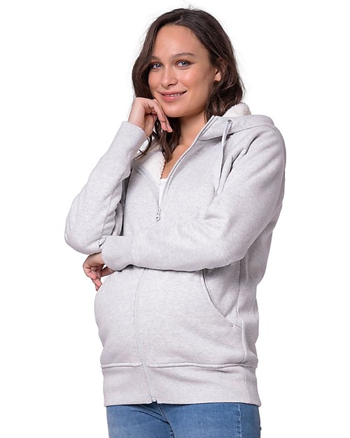 Seraphine Maternity + Baby carrying Jumper 3-In-1 Sutton with Hoodie - Sherpa-Lined Sweatshirts