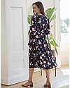 Seraphine Maternity Dress - Floral - Black - V-Neck - Viscose Dresses_