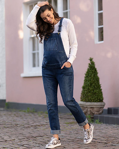 Seraphine Maternity Jeans Dungaree Travis - Blue Dungarees