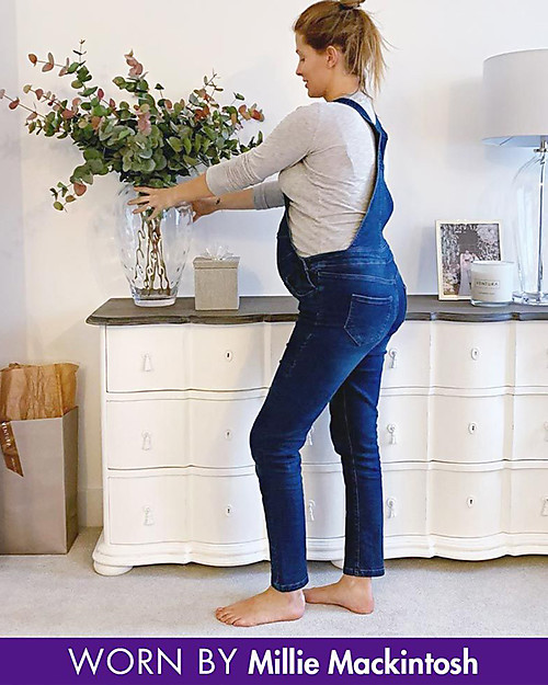 Seraphine Maternity Jeans Dungaree Travis - Blue Dungarees