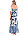 Seraphine Matilda - Blue Floral Print Maternity Maxi Dress - 100% Cotton Dresses_