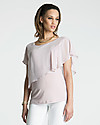 Seraphine Meredith, Chiffon Maternity and Nursing Top - Blush Pink T-shirts
