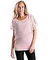 Seraphine Meredith, Chiffon Maternity and Nursing Top - Blush Pink T-shirts