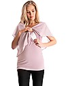 Seraphine Meredith, Chiffon Maternity and Nursing Top - Blush Pink T-shirts