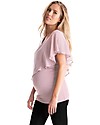 Seraphine Meredith, Chiffon Maternity and Nursing Top - Blush Pink T-shirts