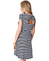 Seraphine Nicola, Cut Out Nautical Maternity Dress - White and Navy Dresses_