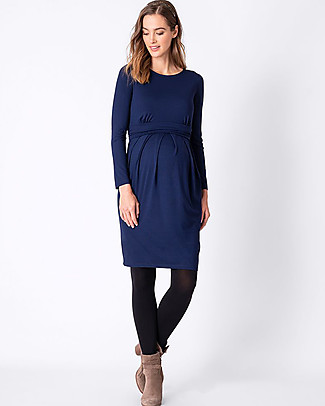Seraphine Nursing and Maternity Dress with Long Sleeves Peachey - Cobalt Dresses