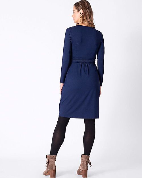 Seraphine Nursing and Maternity Dress with Long Sleeves Peachey - Cobalt Dresses_