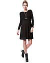Seraphine Nursing and Maternity Dress Zelda in Soft Bamboo Fiber - Black Dresses_