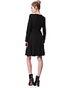 Seraphine Nursing and Maternity Dress Zelda in Soft Bamboo Fiber - Black Dresses_