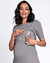 Seraphine Nursing and Maternity Layered Knit Dress Amaya - Grey Dresses_
