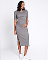 Seraphine Nursing and Maternity Layered Knit Dress Amaya - Grey Dresses_