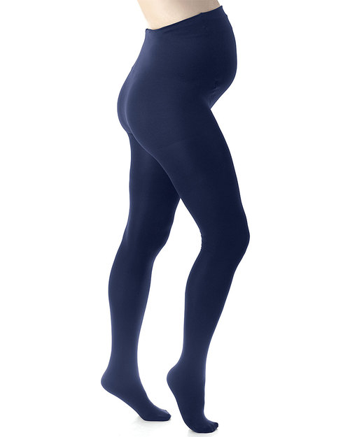 Seraphine Over Bump Microfibre Maternity Tights 80 Denier Navy Blue