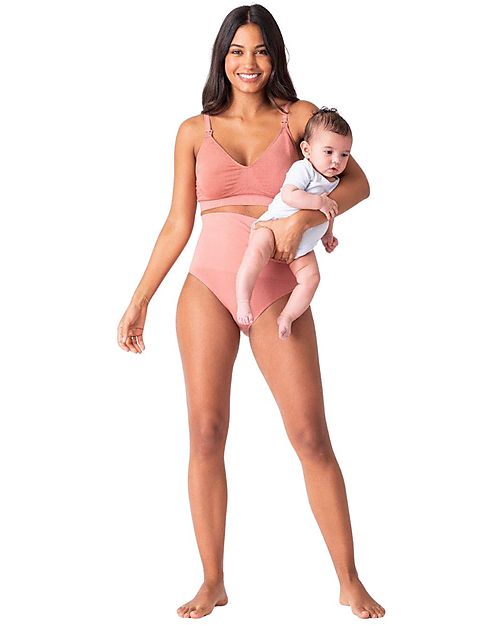 Seraphine Pack Samantha - 2 Seamless Nursing Bras - Black and Pink Nursing Bras