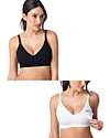 Seraphine Pack Samantha - 2 Seamless Nursing Bras - Black and White Nursing Bras