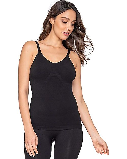 Seraphine Pack Tali - Seamless Nursing Vest - Black and Blush Vests