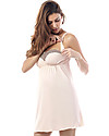 Seraphine Paris, Lace Trim Maternity & Nursing Nightie - Blush Pink Nightdress