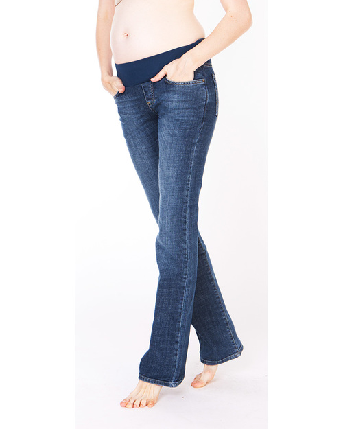 Seraphine Paula Maternity Jeans - boot cut with low waistline - classic faded blue Jeans