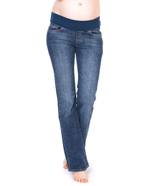 Seraphine Paula Maternity Jeans - boot cut with low waistline - classic faded blue Jeans