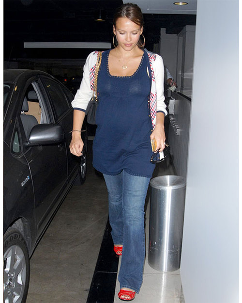 Seraphine Paula Maternity Jeans - boot cut with low waistline - classic faded blue Jeans