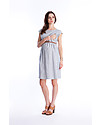 Seraphine Presley, Maternity and Nursing Dress, Light Blue/White Stripes - 100% cotton Dresses_