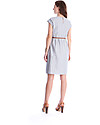 Seraphine Presley, Maternity and Nursing Dress, Light Blue/White Stripes - 100% cotton Dresses_