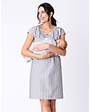 Seraphine Presley, Maternity and Nursing Dress, Light Blue/White Stripes - 100% cotton Dresses_