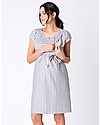 Seraphine Presley, Maternity and Nursing Dress, Light Blue/White Stripes - 100% cotton Dresses_
