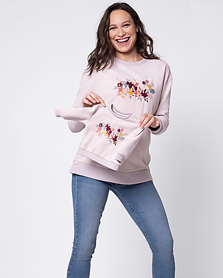 Seraphine Rebecca Mama Mini Sweatshirt for Both Mum and Baby - Floral Decoration Sweatshirts