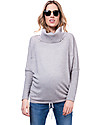 Seraphine Roll Neck Eda Maternity and Nursing Sweater - Grey Jumpers