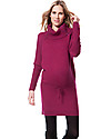 Seraphine Roll Neck Maternity and Nursing Tunic Hudson, Berry - Cashmere blend Dresses_