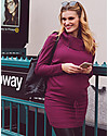 Seraphine Roll Neck Maternity and Nursing Tunic Hudson, Berry - Cashmere blend Dresses_